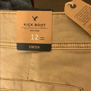 Boot cut khakis